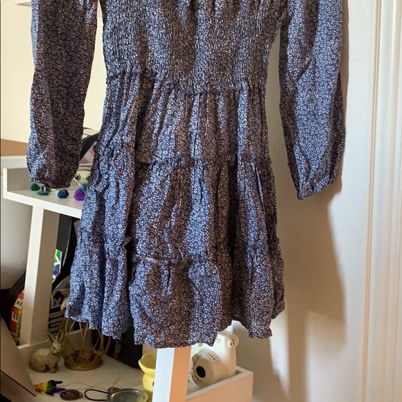 Blue Ruffle Long-Sleeve Dress - Picture 2 of 2